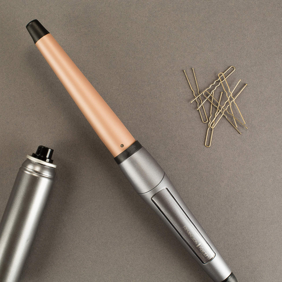 Remington Curling Wand [conical 19-28mm] Keratin Protect (high-quality ceramic coating with almond oil) - Digital display up to 210°C, natural curls, spiral curls & beach waves, CI83V6 - 45607560100