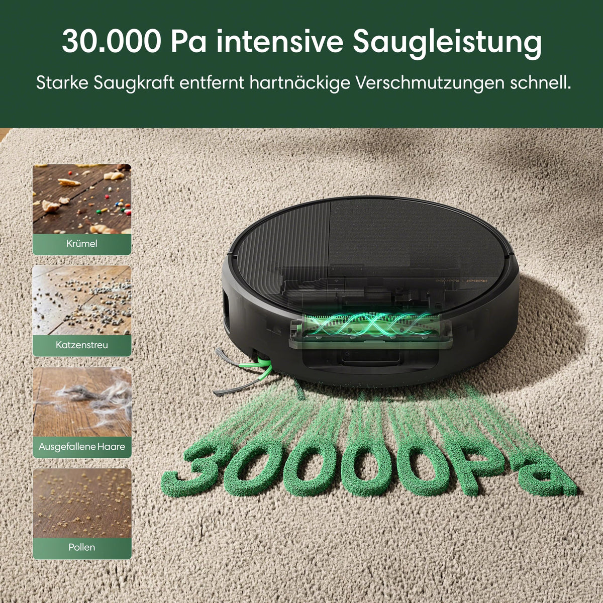 iRobot Roomba 676 Vacuum Robot, Laser+AI, 30,000 Pa, 80 °C Mop Wash - V186040