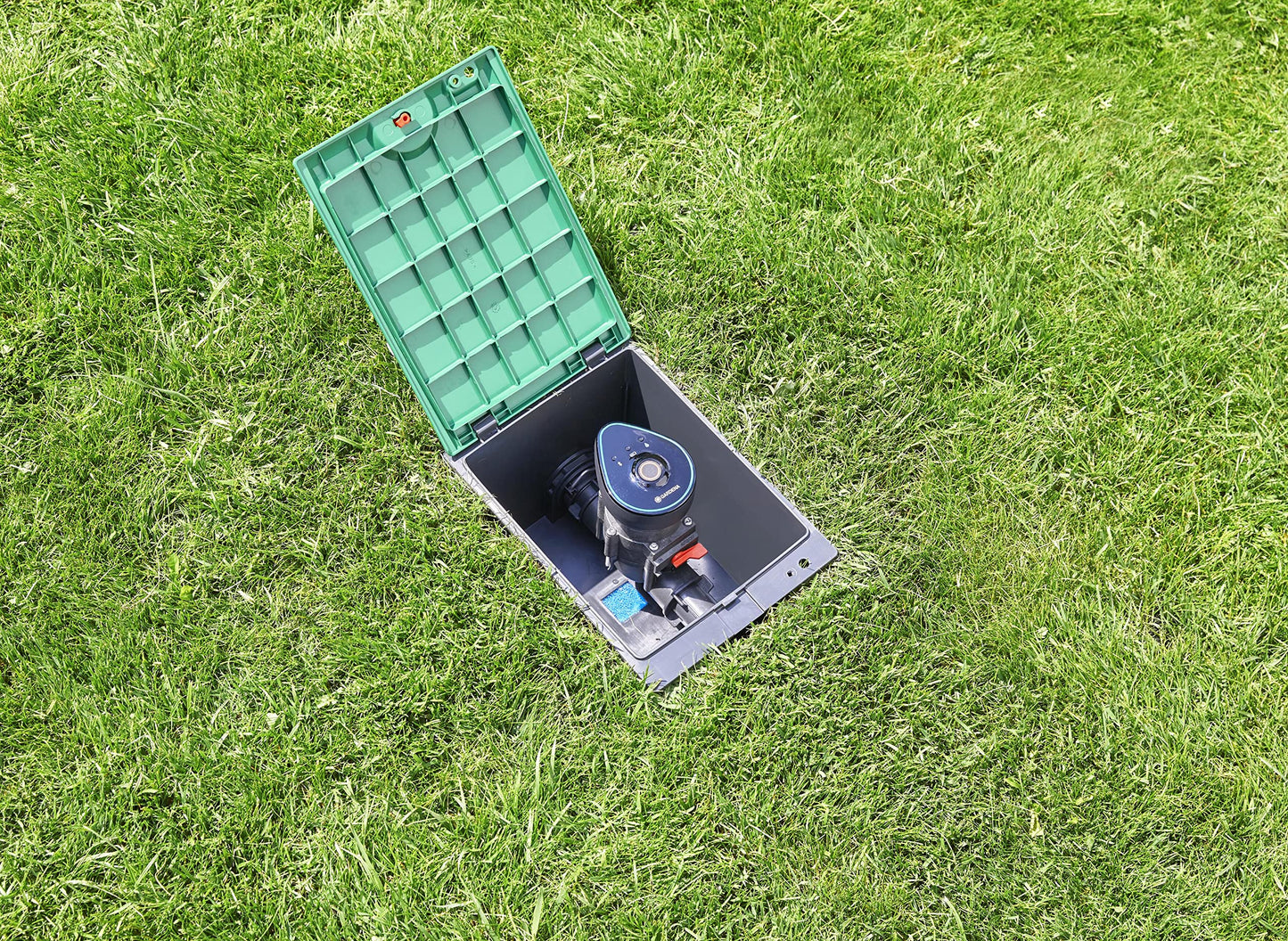 Gardena Irrigation Valve 9V: Automatic irrigation control, wireless, flow optimized, manual opening and closing of the valve (1251-20) 20 x 20 x 30 cm - 1251-U