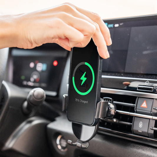 InnovaGoods Chakar fast wireless charging car phone holder V0103933